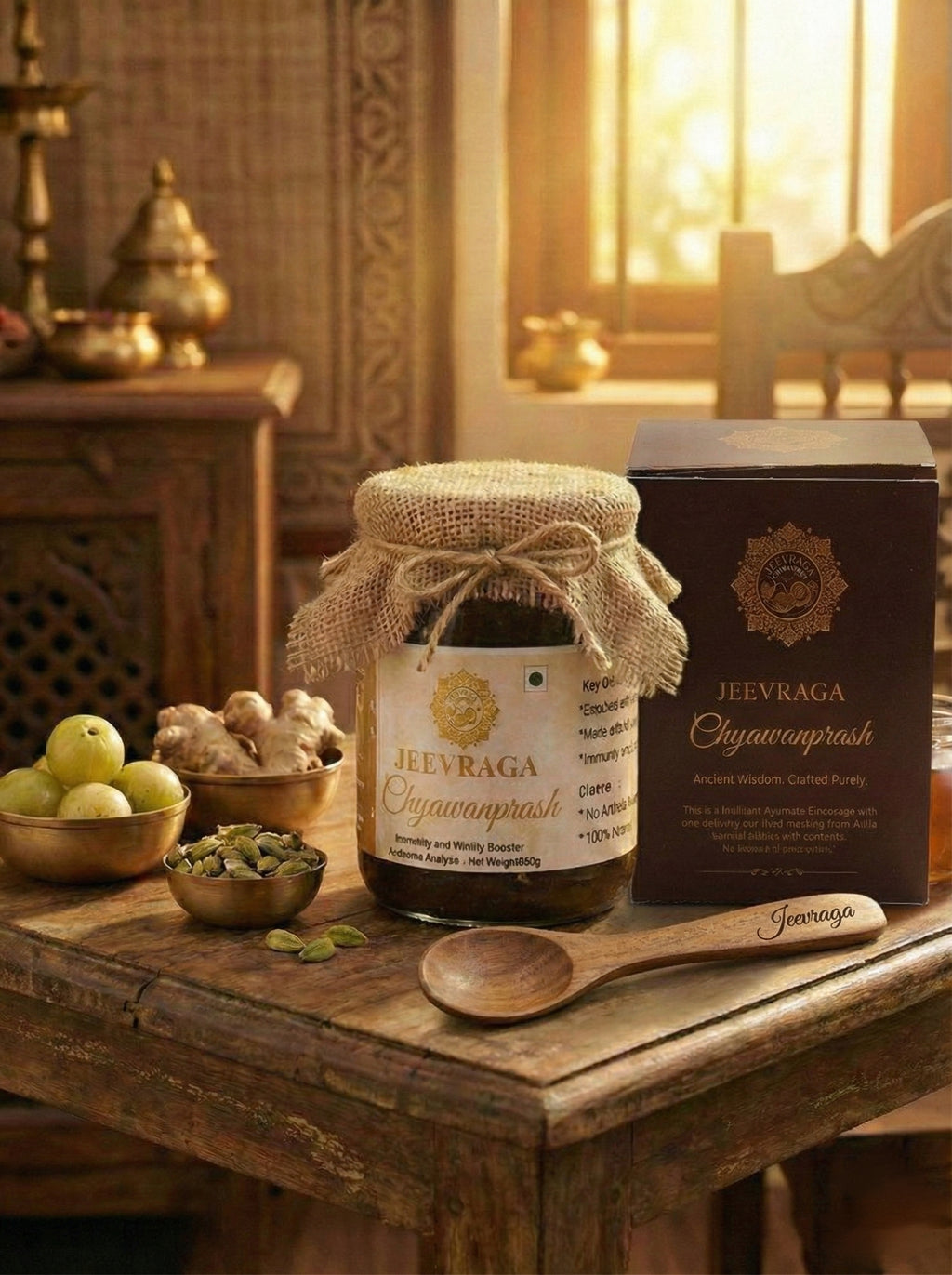 Jeevraga Chyawanprash - Authentic Ayurvedic Immunity & Vitality Booster (600g)