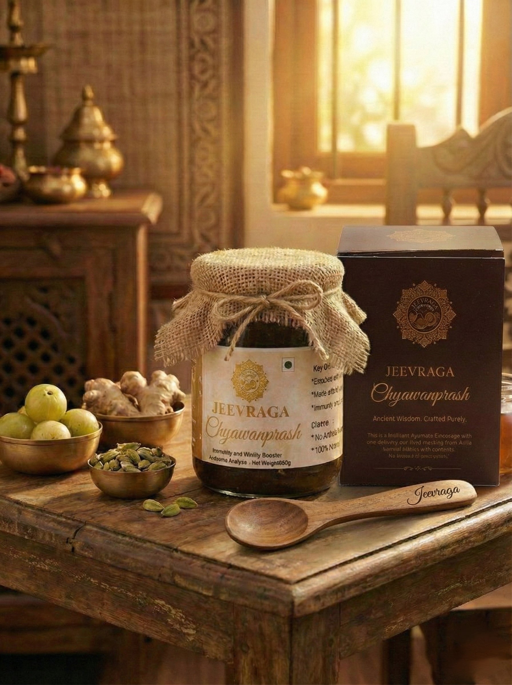 Jeevraga Chyawanprash - Authentic Ayurvedic Immunity & Vitality Booster (600g)