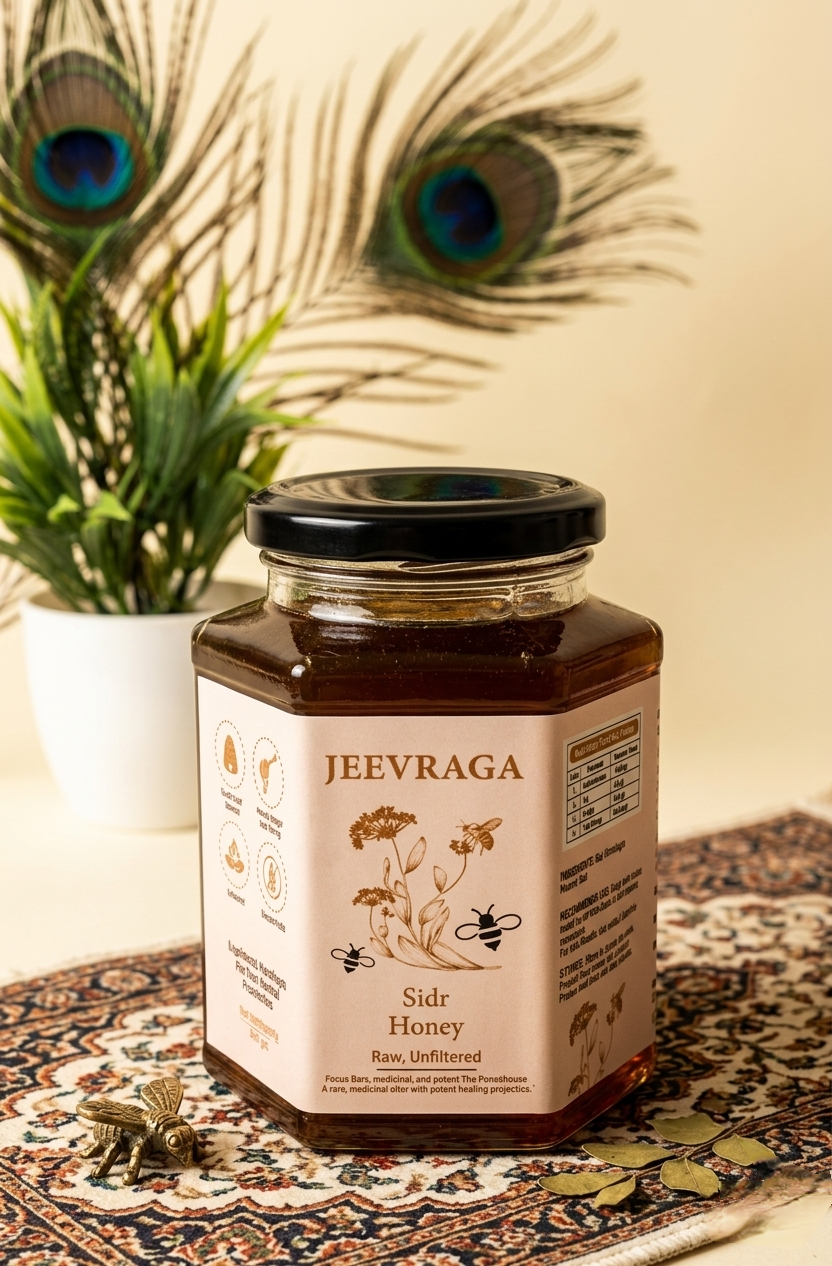 Jeevraga Premium Sidr Honey - 100% Raw Monofloral (Ber Honey 500 gm