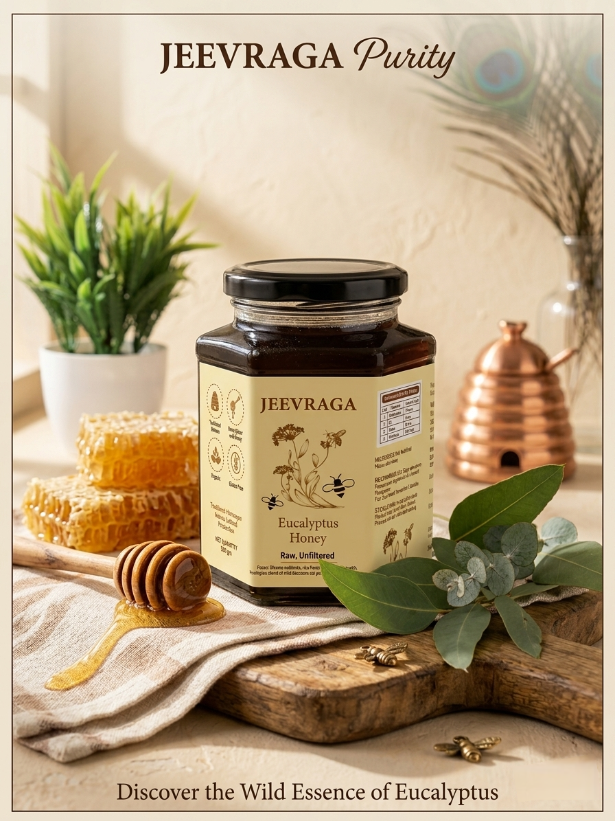 Jeevraga Eucalyptus Honey - 100% Natural Remedy for Immunity 500 gm